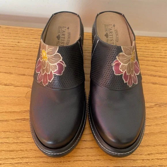 L'Artiste by Spring Step Foresee leather clogs - Picture 3 of 9